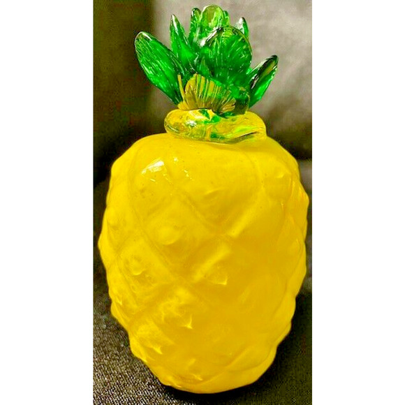 Murano Styled Fruit & Veggies Handblown Glass Lot of 6 Vintage - Picture 8 of 16